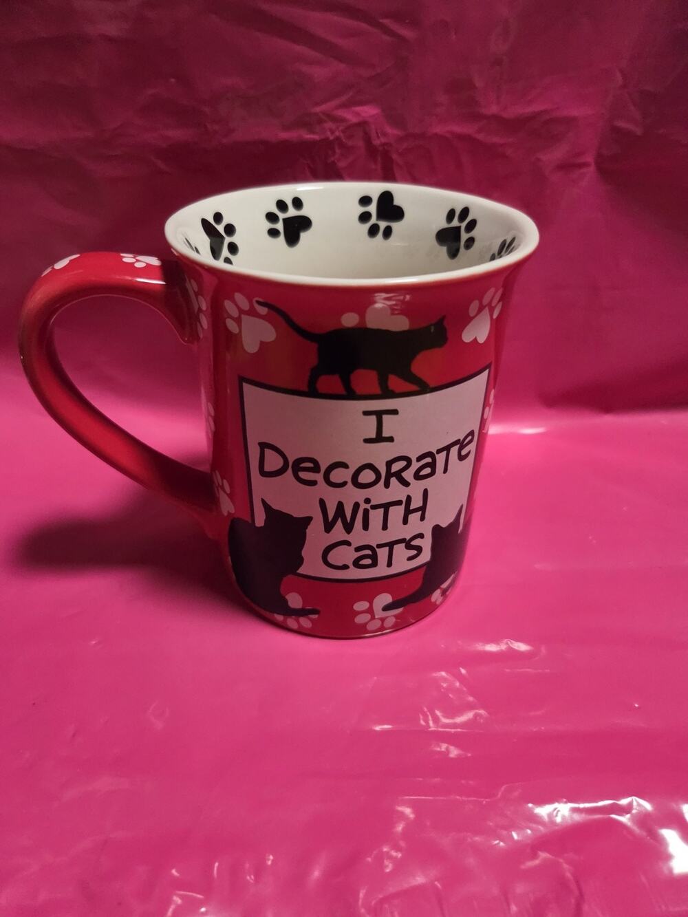 Our Name Is Mud Lorrie Veasey Crazy Cat Lady / I Decorate With Cats Coffee Mug